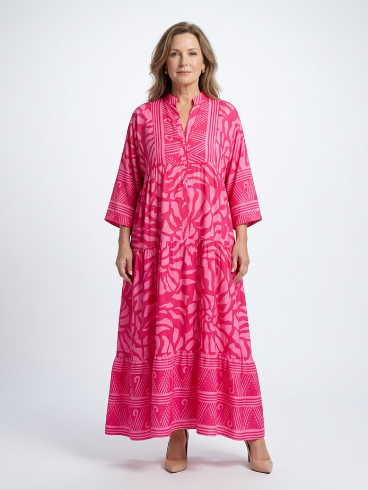 Flirty Date Night Button Front Midi Dress