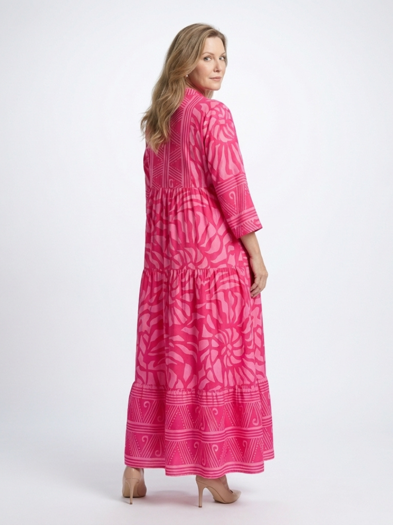 Flirty Date Night Button Front Midi Dress