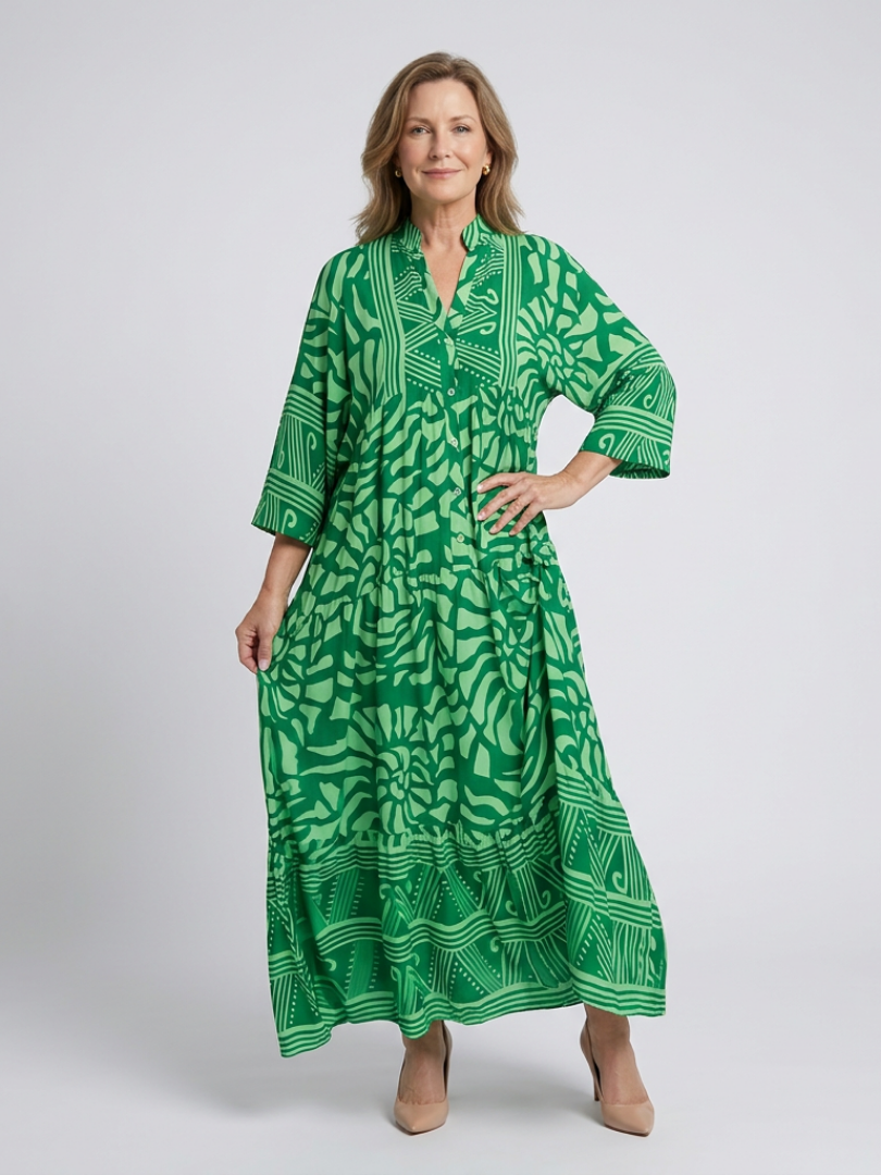 Flirty Date Night Button Front Midi Dress