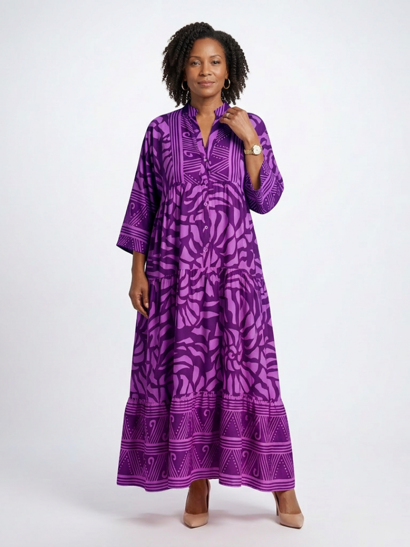 Flirty Date Night Button Front Midi Dress