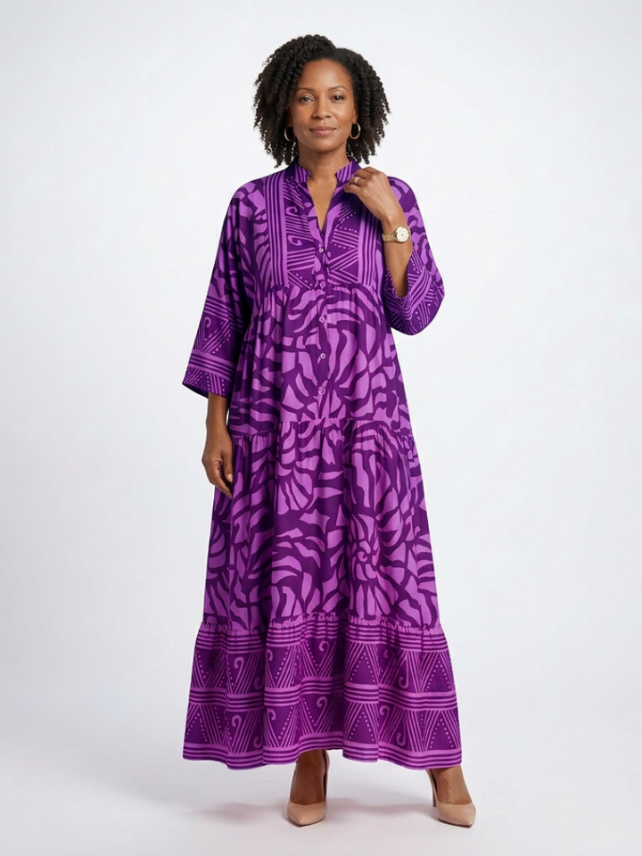 Flirty Date Night Button Front Midi Dress